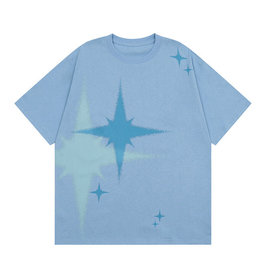 Camiseta Estampada Suelta Unisex de Cuello Redondo - Image 13