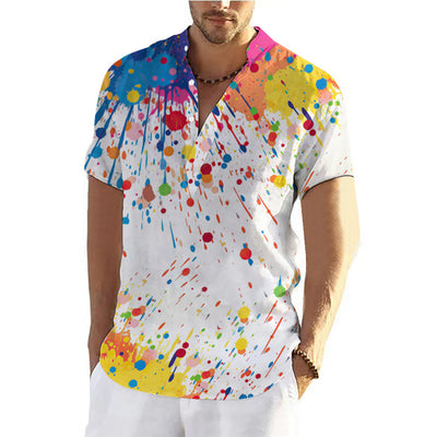 Playera Hombre Estampado Graffiti 3D Verano - Image 3