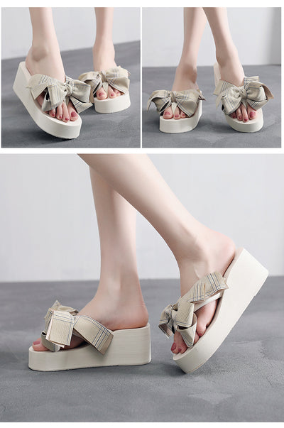 Chanclas Mujer Plataforma Gruesa con Moño - Cómodas y Versátiles - Image 7