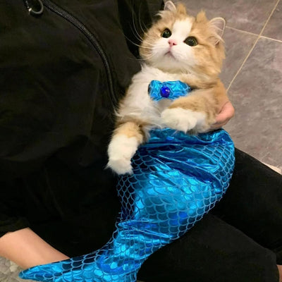 Disfraz de Sirena para Mascotas - Traje Divertido para Gatos y Perros - Image 8