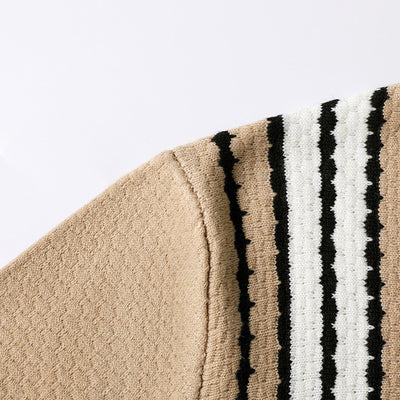 Suéter de Punto Colorblock con Cuello y Cierre Medio Cremallera para Hombre - Image 9
