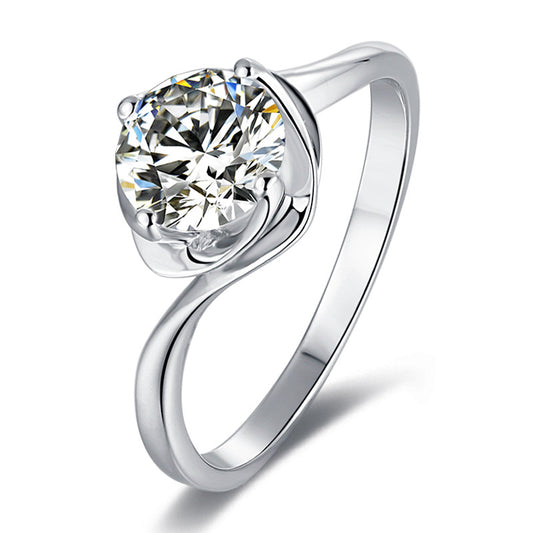 Anillo de Moissanita de 1 Quilate Fashion Bud