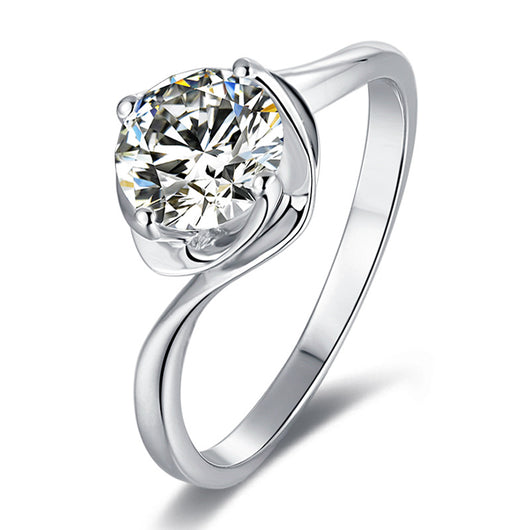 Anillo de Moissanita de 1 Quilate Fashion Bud