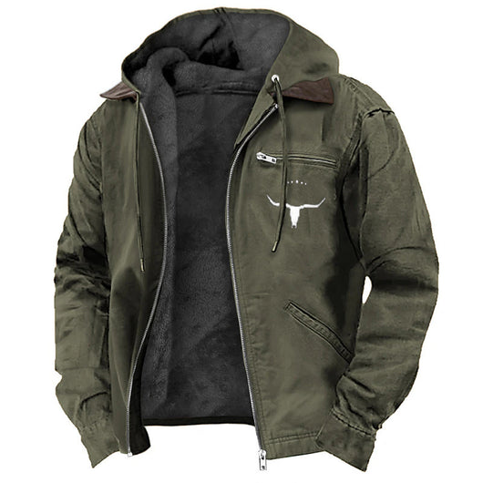 Chaqueta Hoodie Retro Casual para Hombre - Image 8