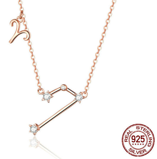 Collar Constelaciones Zodiacales Plata 925 Baño Oro Rosa - Image 6
