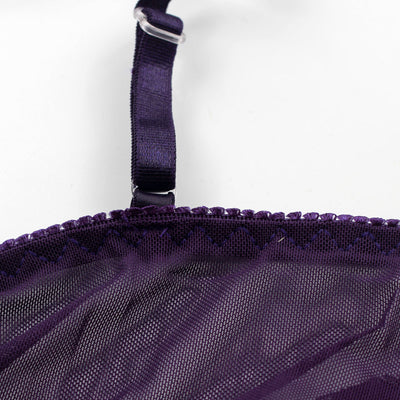 Vestido Sling Transparente de Encaje Elástico con Aberturas - Image 19