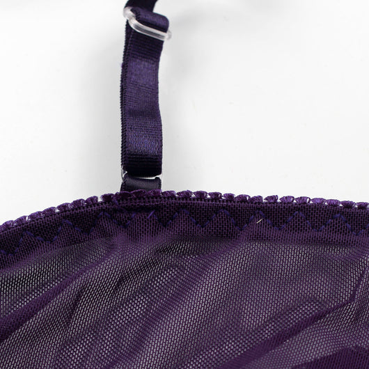 Vestido Sling Transparente de Encaje Elástico con Aberturas - Image 19