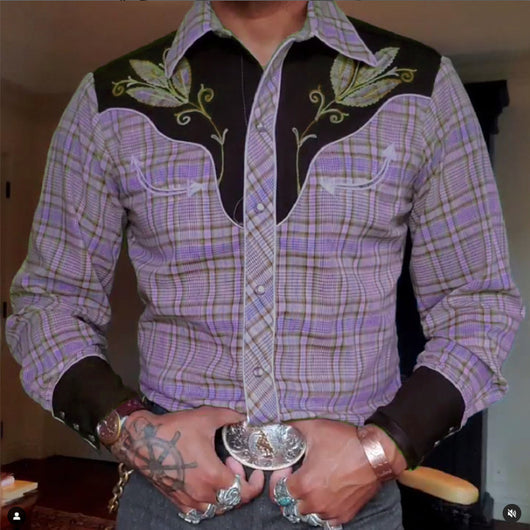 Camisa Casual de Manga Larga con Estampado 3D - Image 4