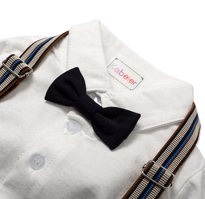 Conjunto Elegante para Niño: Jumpsuit, Chaleco y Gorra - Image 13