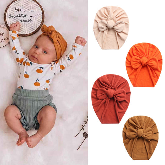 Gorro Delgado para Recién Nacido - Estilo Otoño con Protección Frontal - Image 2