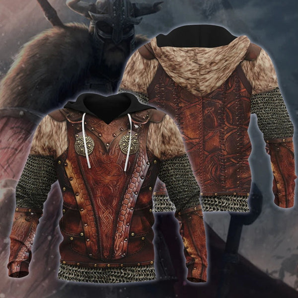 Sudadera con Capucha Estampado 3D Mitología Nórdica