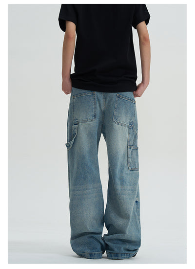 Jeans Lavados Rectos Oversize de Pierna Ancha - Image 17