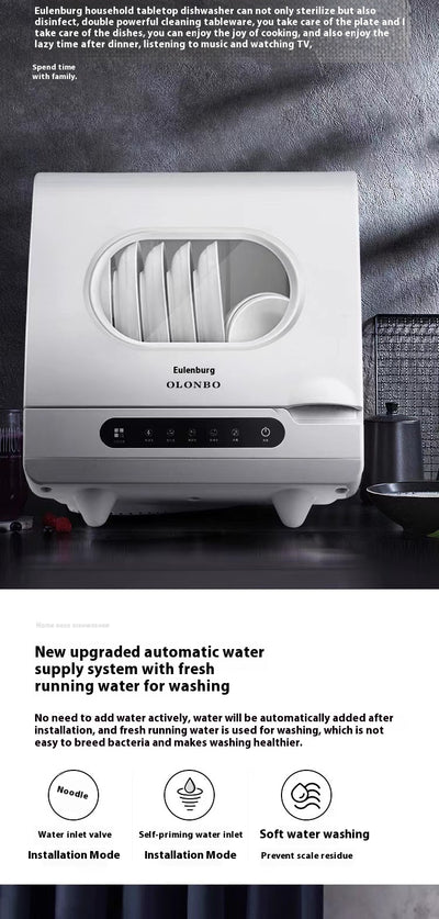 Lavavajillas de Escritorio Compacto con Desinfección Automática e Instalación Libre - Image 13