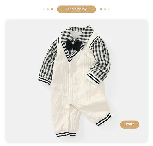 Jumpsuit Universitario Otoño para Bebé con Efecto Dos Piezas - Image 7