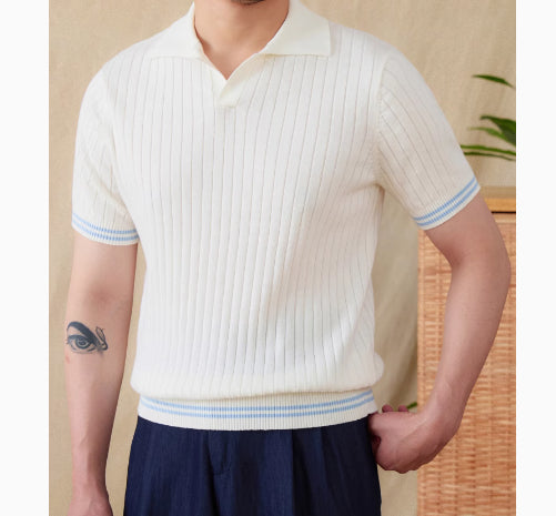 Polo Solapa Combinada Moderno para Hombre - Image 10