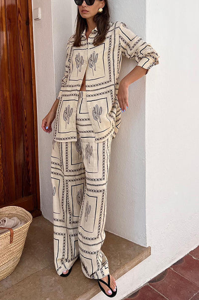 Conjunto de Pijama Estampado de Dos Piezas para Casa - Image 2