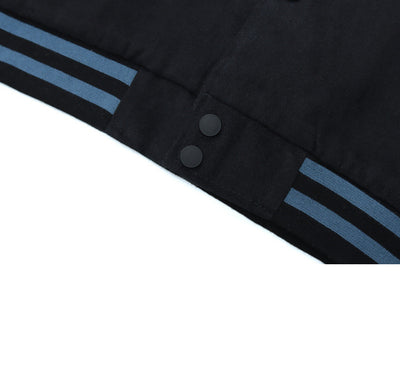 Chaqueta Hombre Estilo Urbano con Bordado de Letras Retro - Corte Oversize - Image 4