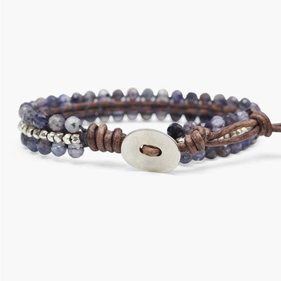 Pulsera de Cuero Tejido con Anillo Sencillo - Image 10