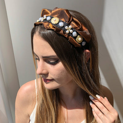 Diadema Retro con Perlas Imitadas - Accesorio de Prensa para Cabello - Image 10