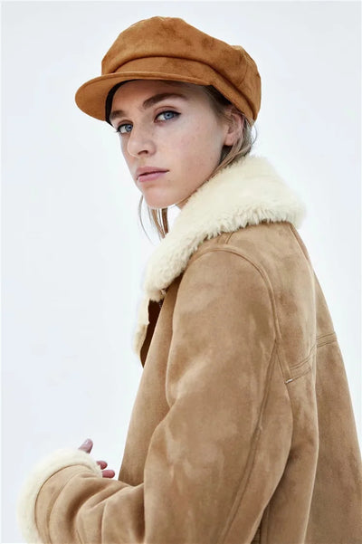 Abrigo Largo de Algodón Casual Estilo Europeo para Mujer - Image 15