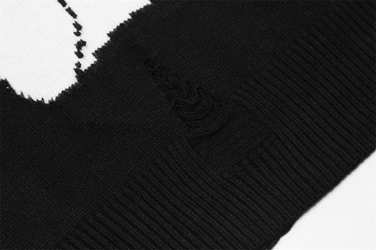 Suéter Oversized Cuello Redondo Tendencia Urbana Manga Larga - Image 15