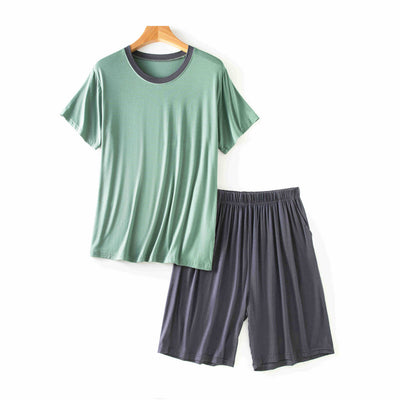 Traje Casual de Verano Modal para Hombre - Cuello Redondo Manga Corta - Image 10
