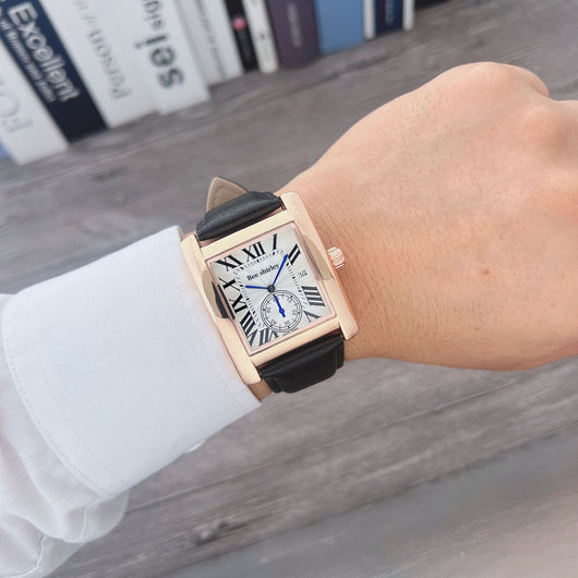 Reloj de Cuarzo Tanque Cuadrado para Hombre - Image 11