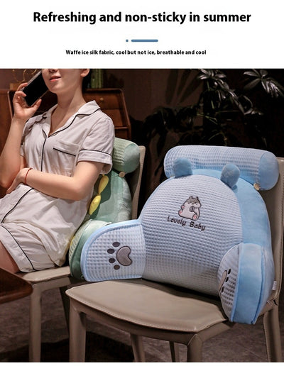 Almohada Lumbar de Seda Waffle con Efecto Frío - Soporte Ergonómico para Espalda - Image 15