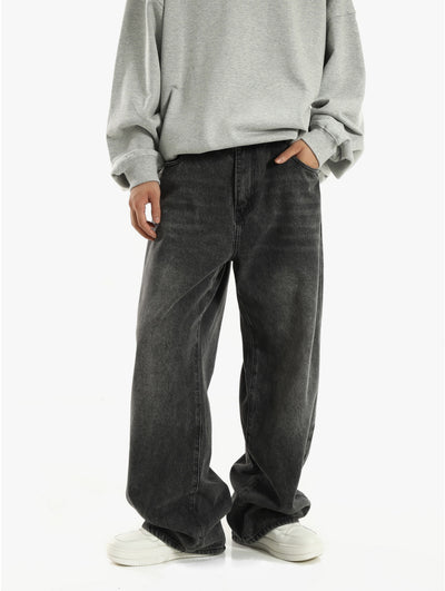 Jeans Rectos Anchos Retro para Hombre - Image 6