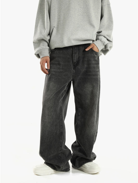 Jeans Rectos Anchos Retro para Hombre - Image 6