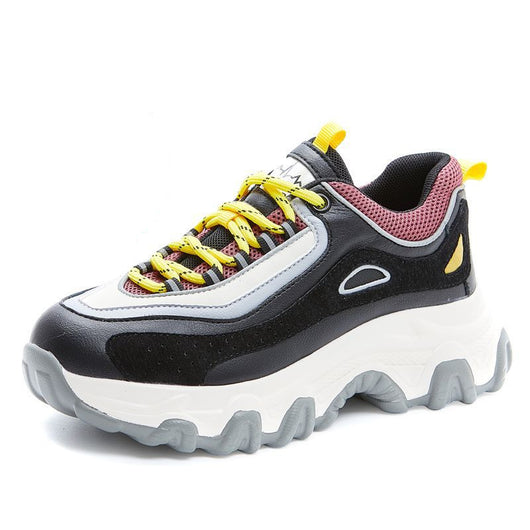 Zapatillas Deportivas Plataforma con Red y Cordones - Estilo Casual Trendy - Image 2