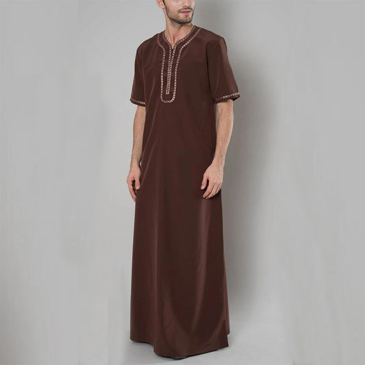 Túnica Suelta Casual para Hombre de Estilo Musulmán - Image 2