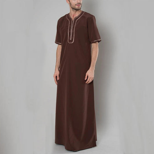 Túnica Suelta Casual para Hombre de Estilo Musulmán - Image 2