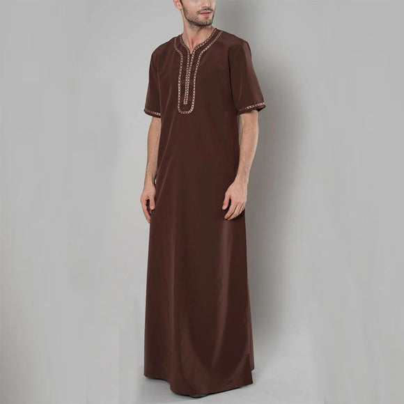 Túnica Suelta Casual para Hombre de Estilo Musulmán