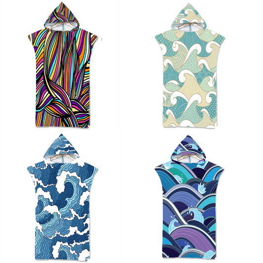Capa Toalla de Playa Estampada en Microfibra Premium