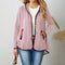 Chaqueta de Invierno con Estampado y Colores Sólidos