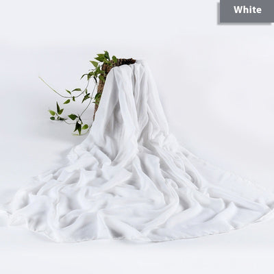 Pañuelo Ligero de Algodón y Lino en Colores Sólidos - Image 14