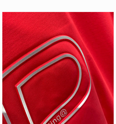 Camiseta Roja Cuello Redondo Manga Corta para Hombre - Estilo Tendencia - Image 19