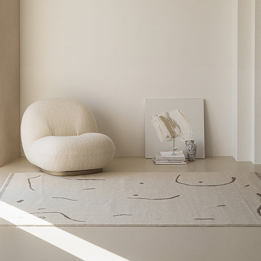 Tapete Grueso para Dormitorio Coreano - Alfombra Acogedora para Mesita de Noche - Image 13