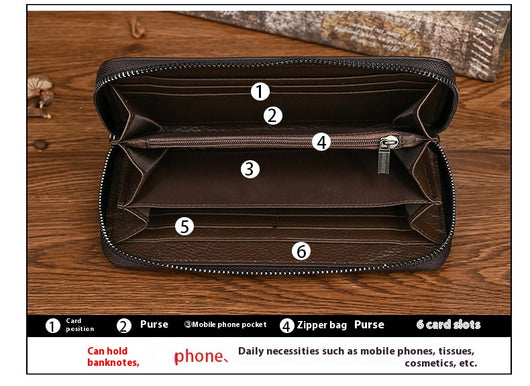 Cartera Larga de Cuero para Mujer Amanecer - Image 15