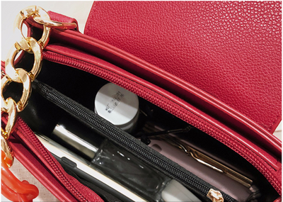 Bolso Bandolera de Cadena con Asa Simple para Mujer - Image 9