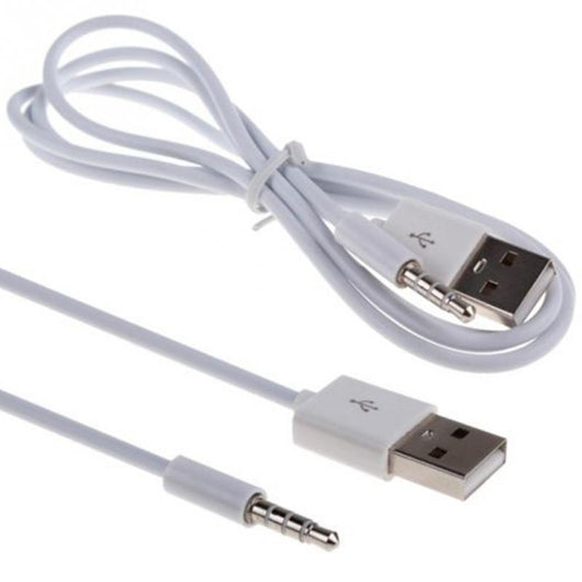 Cable de Audio y Carga para Auto USB a 3.5mm con Baño de Plata - Image 5