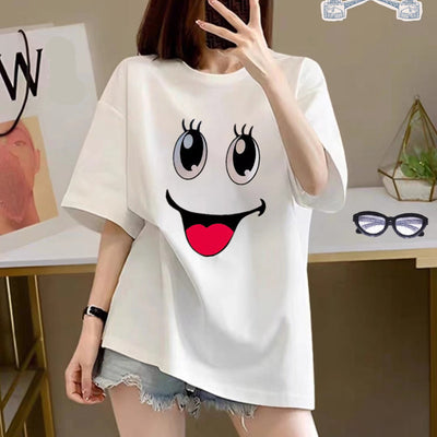 Playera Estampada de Algodón con Diseño Cartoon para Mujer - Image 15