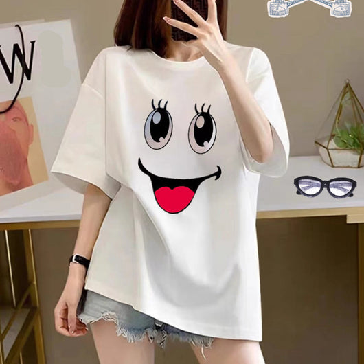 Playera Estampada de Algodón con Diseño Cartoon para Mujer - Image 15