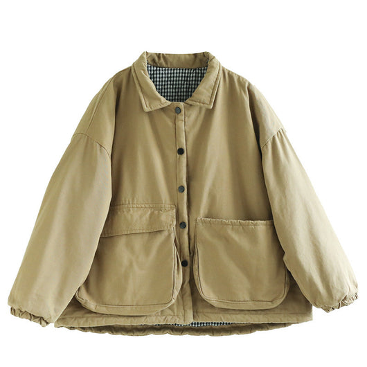 Abrigo Acolchado Talla Grande para Mujer con Bolsillos - Calidez y Comodidad - Image 6