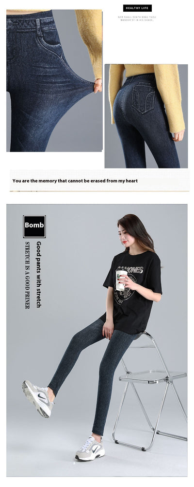 Leggings Ajustados de Talle Alto para Mujer con Corte Pencil Oversized - Image 12