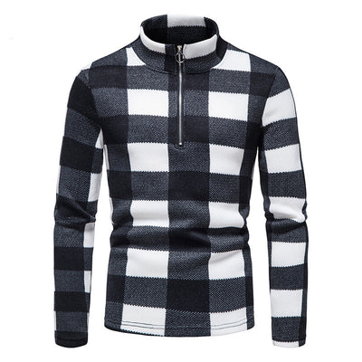 Suéter Camiseta Cuello Alto con Cierre de Cremallera para Hombre - Image 9