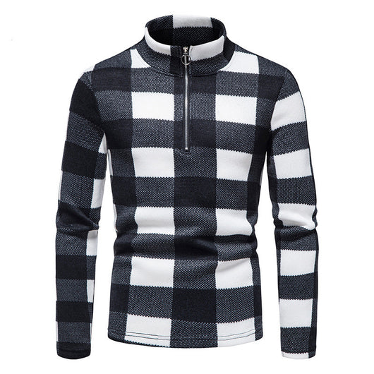 Suéter Camiseta Cuello Alto con Cierre de Cremallera para Hombre - Image 9