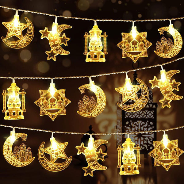 Cadena de Luces LED Luna Decorativa para Festividades