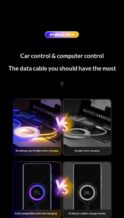 Cable de Carga Luminoso RGB - Diseño Colorido y Funcional - Image 11